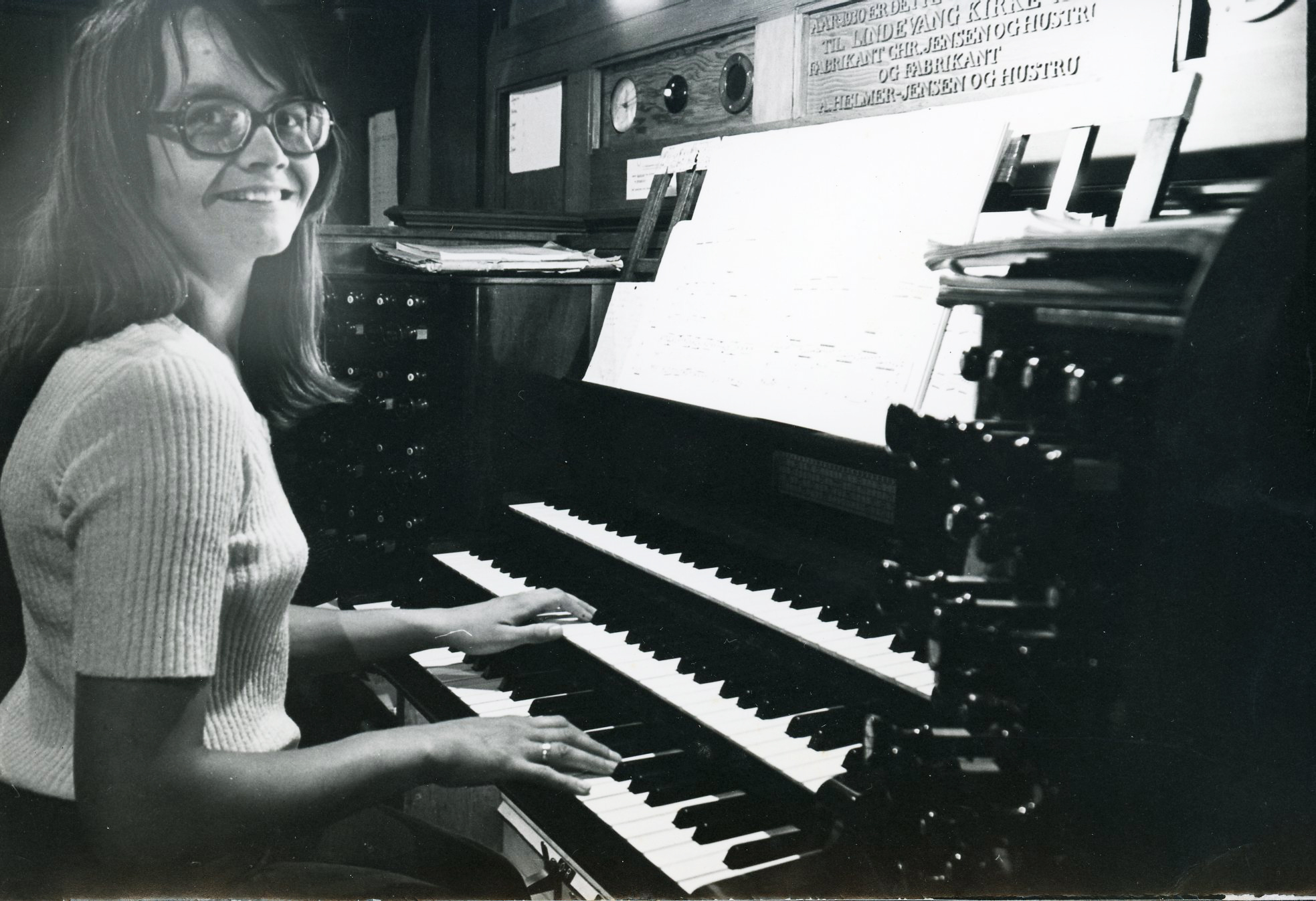 Organist Kirstine Pontoppidan Larsen var blot 27 år, da hun i 1972 blev ansat i Lindevang Kirke.